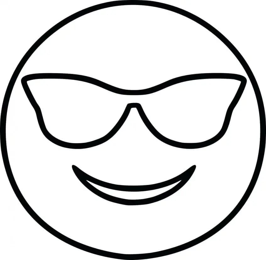 Emoji Glasses Coloring Page Emoji Coloring Pages | Images and Photos finder