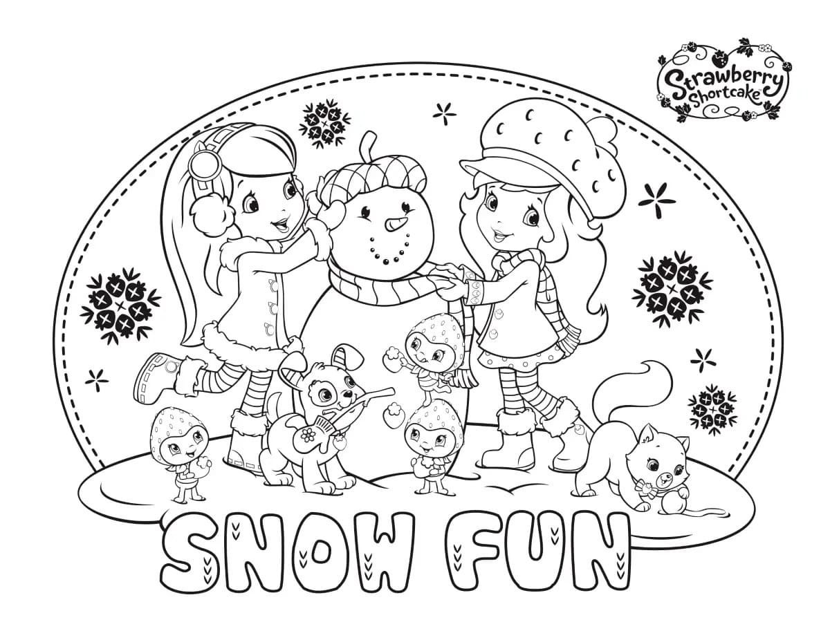 Strawberry Shortcake Coloring Pages Printable for Free Download