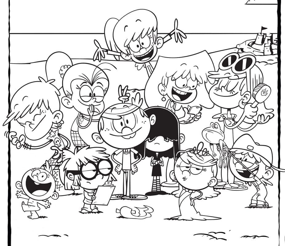 The Loud House Cartoon coloring page