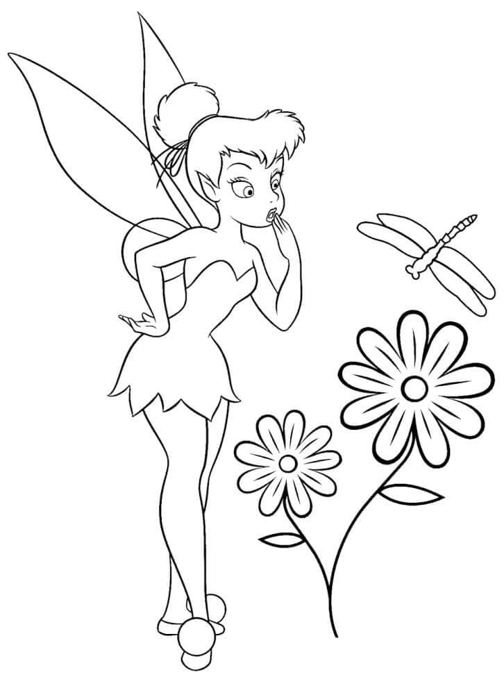 Tinkerbell with Flowers