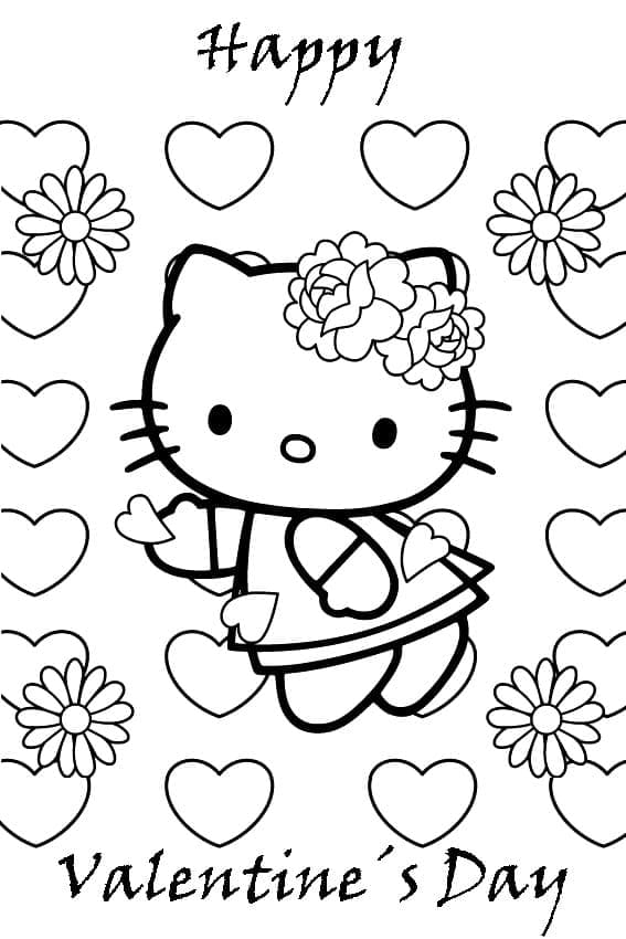 hello kitty and family coloring pages