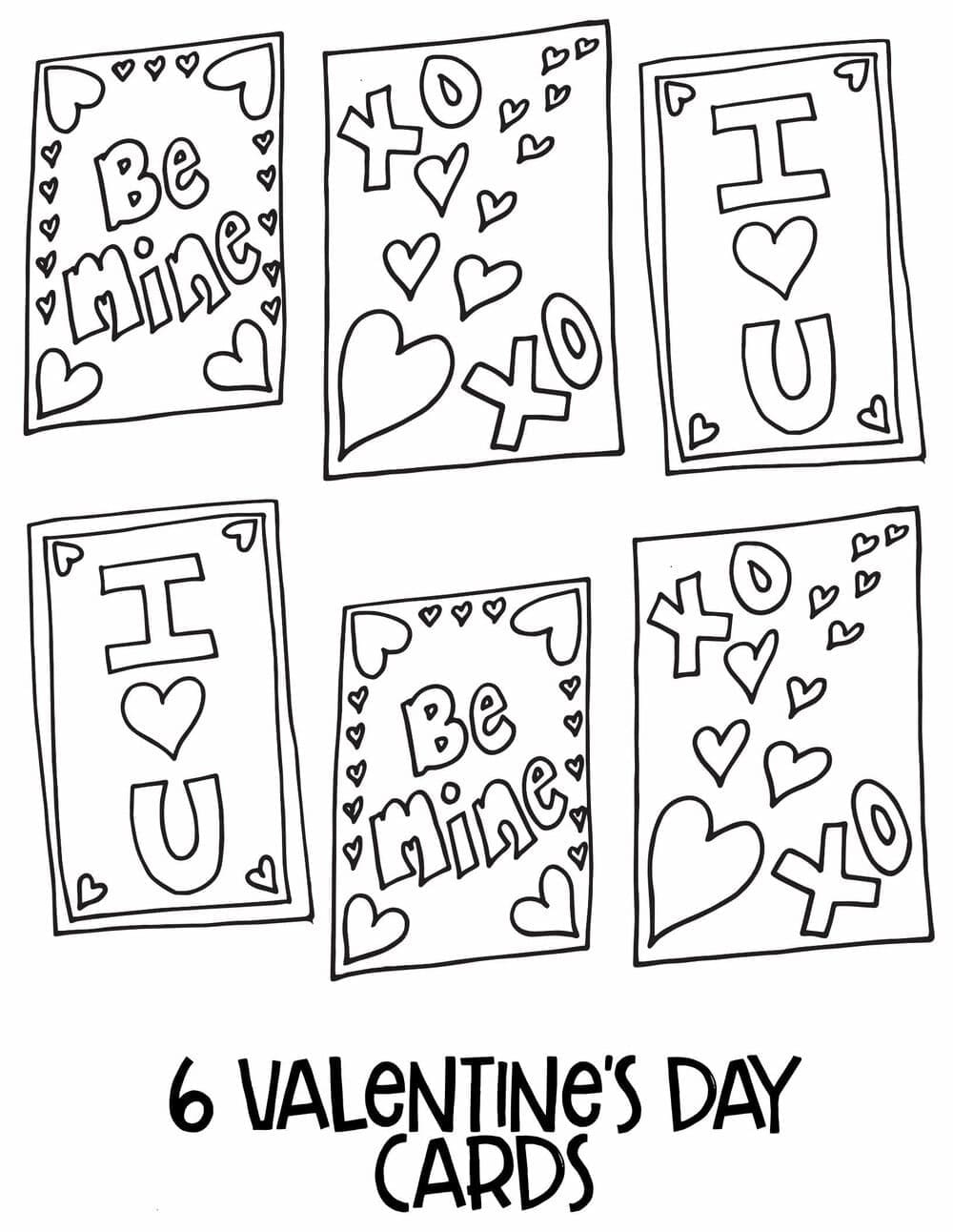 Free Printable Coloring Valentines Day Cards Printabl vrogue co