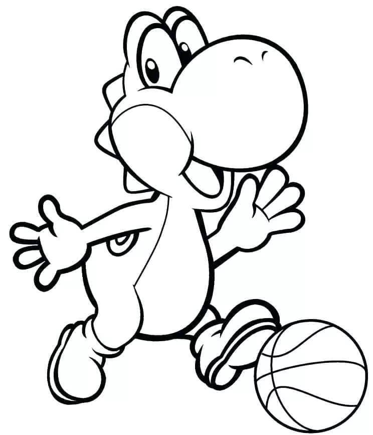Yoshi coloring pages