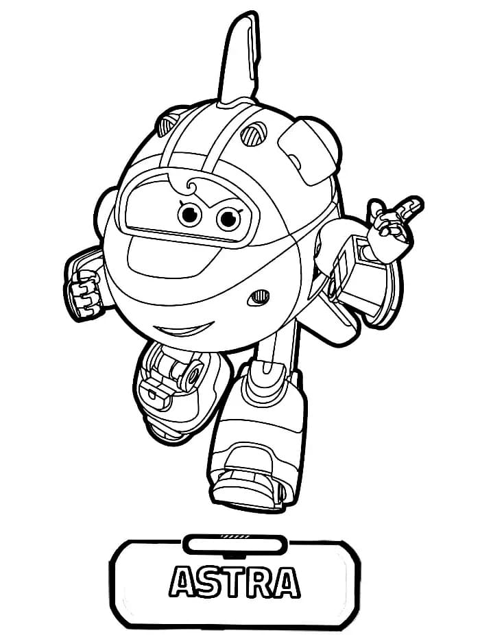 Astra in Super Wings coloring page - Download, Print or Color Online ...