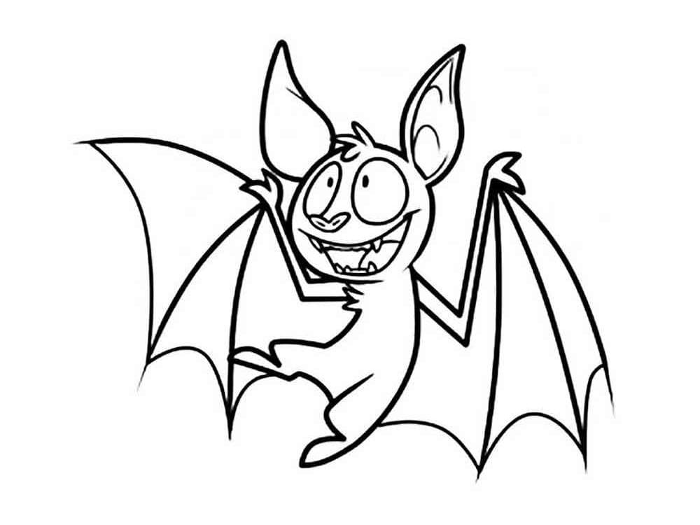 Bat Free For Kids coloring page