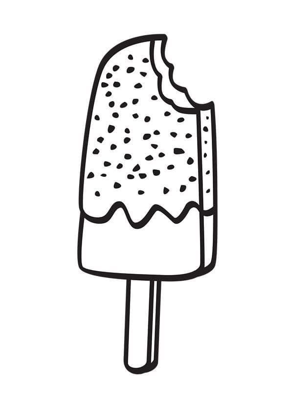 Bitten Popsicle coloring page