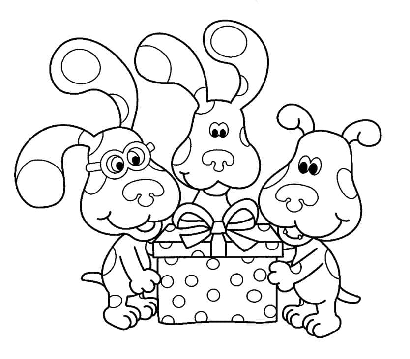 Blue and Friends coloring page