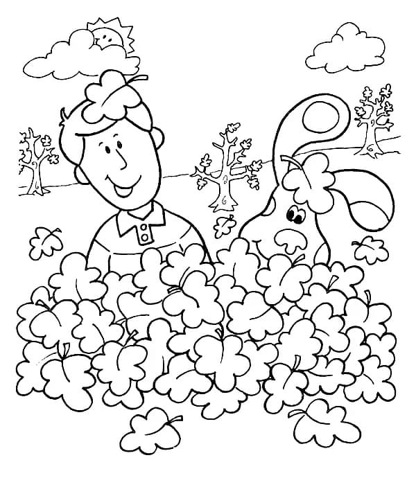 Blue and Joe coloring page