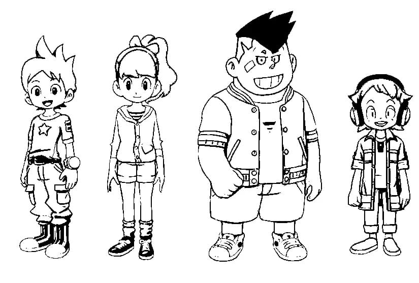 Characters from Yo Kai Watch