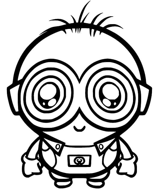 Chibi Minion coloring page