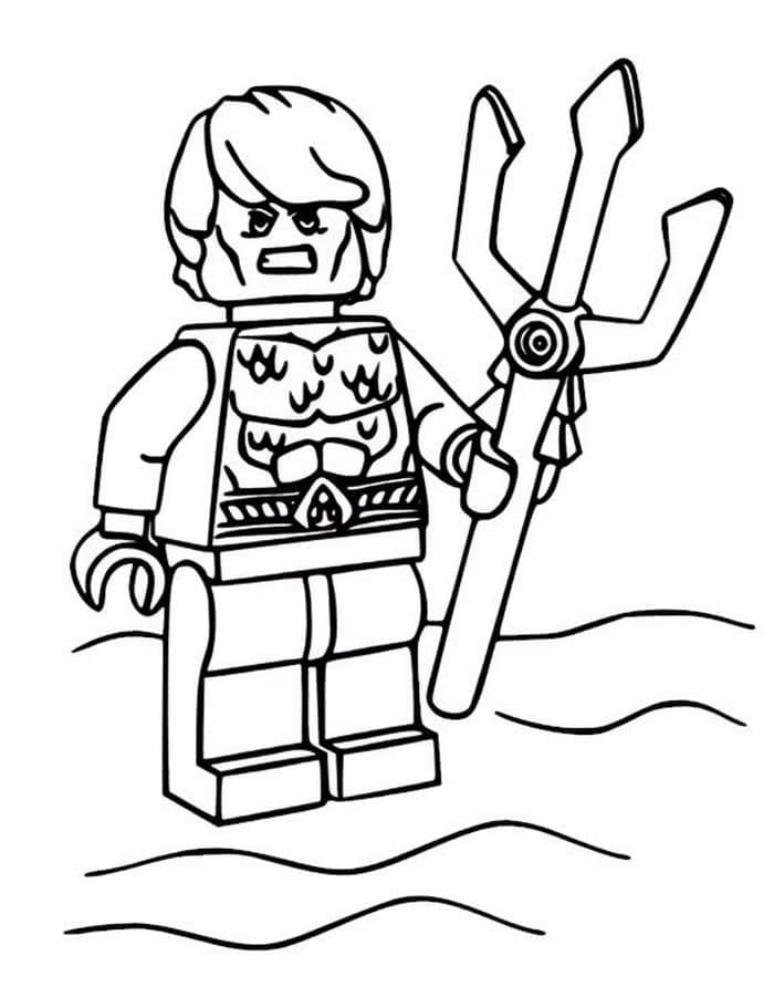 DC Lego Aquaman coloring page - Download, Print or Color Online for Free