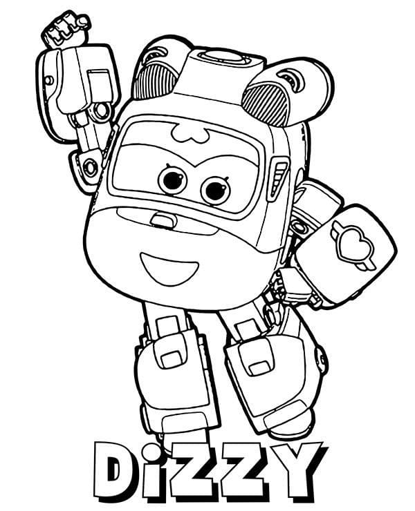 Dizzy from Super Wings coloring page - Download, Print or Color Online ...