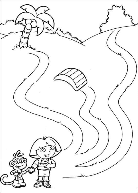 Dora The Explorer Game coloring page - Download, Print or Color Online ...