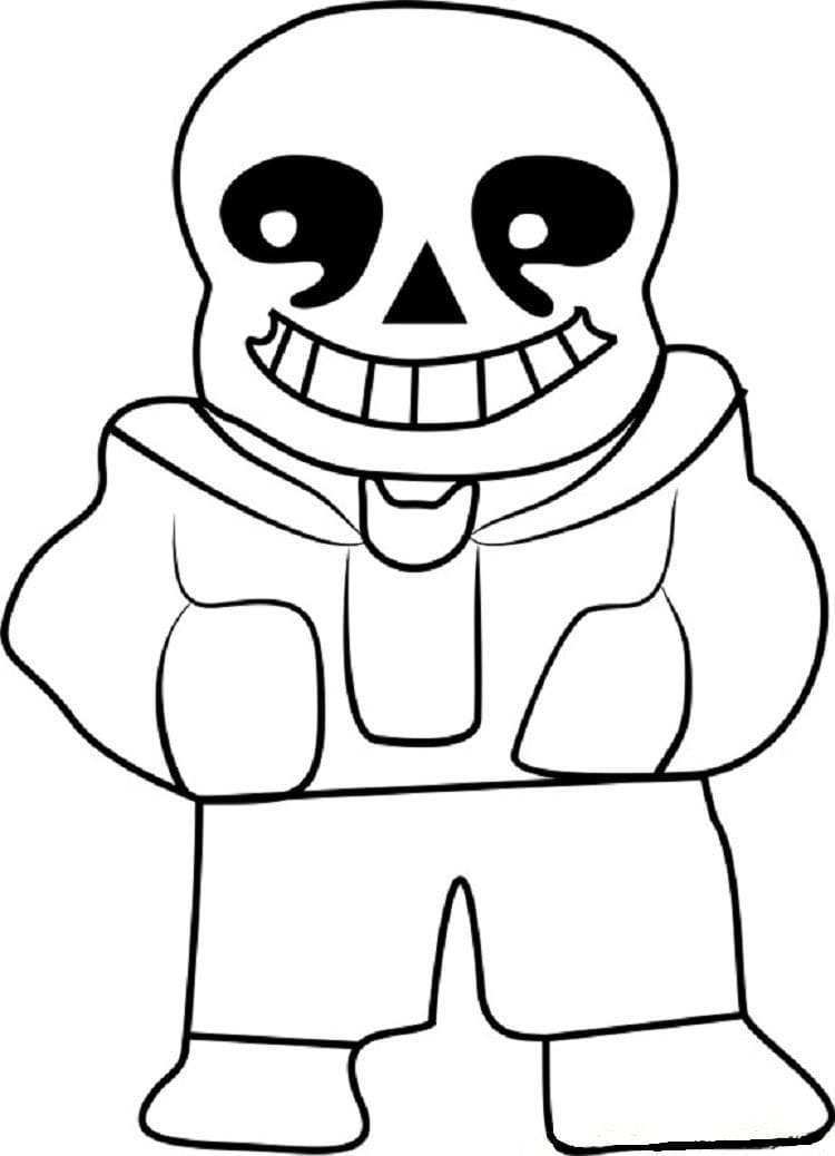 Easy Sans coloring page