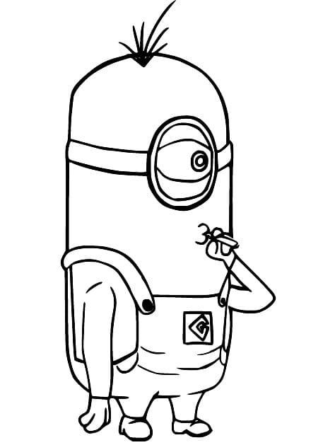 Fun Minion coloring page