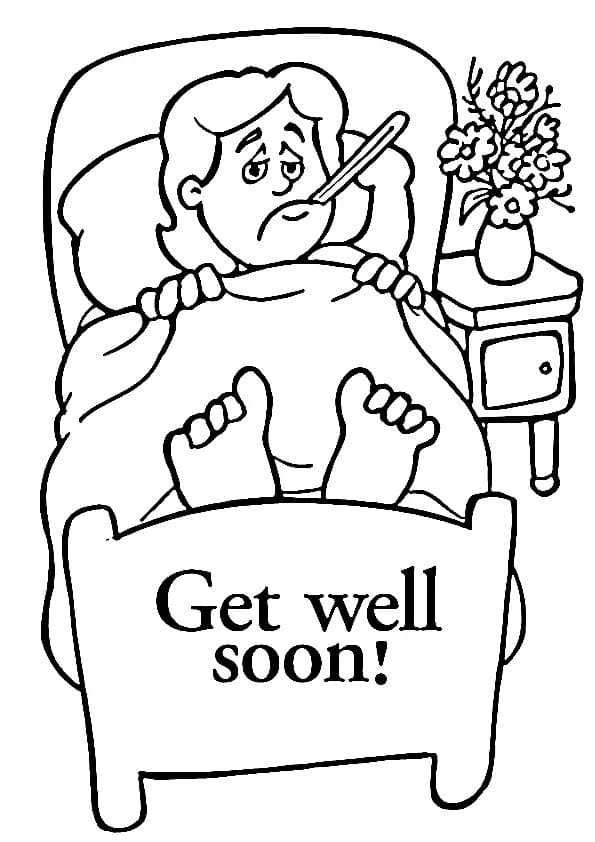 Get Well Soon coloring pages