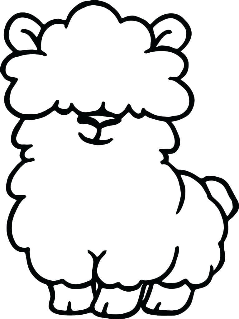 Little Llama coloring page