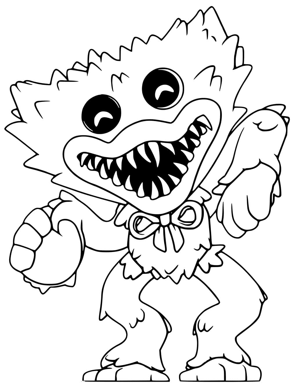 Monster Huggy Wuggy Coloring Page Printable Coloring - vrogue.co