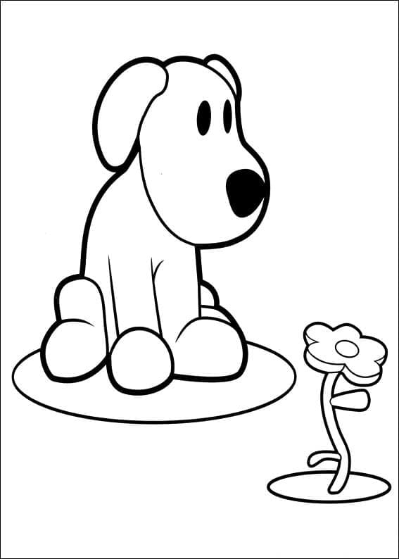 Loula Dog in Pocoyo coloring page