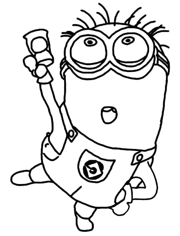 Minion Jerry coloring page