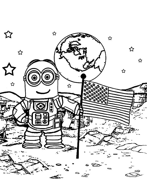 Minion on the Moon