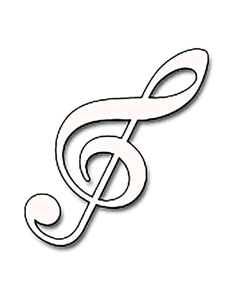 Musical note coloring pages & clipart, at