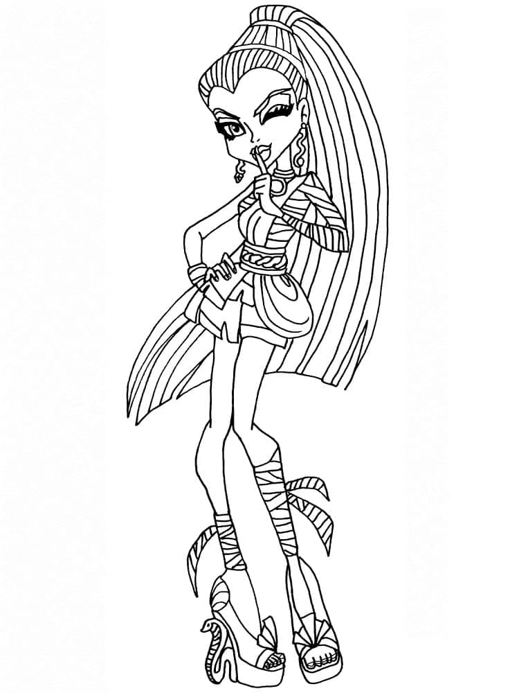 Nefera De Nile Monster High coloring page - Download, Print or Color ...