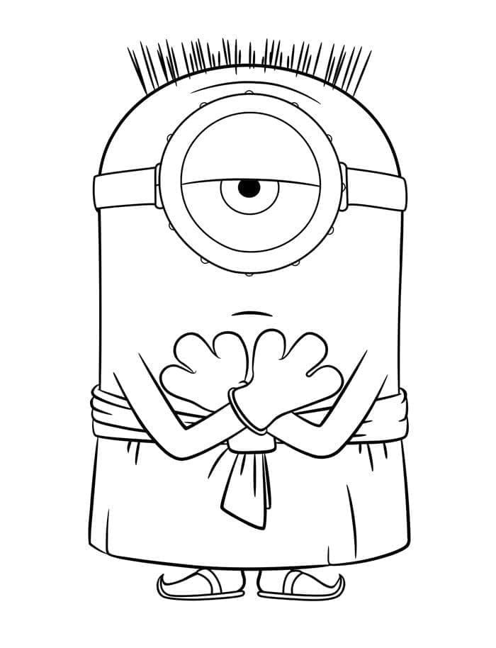 Nice Minion coloring page