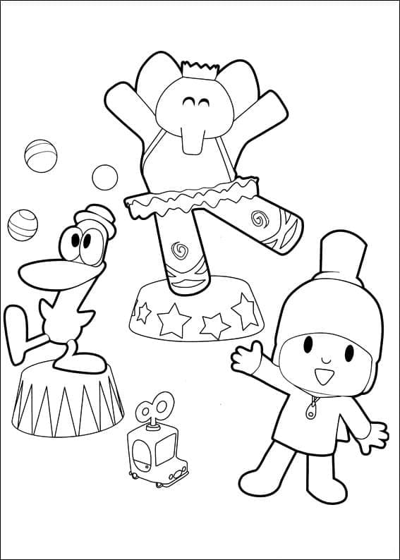 Pocoyo For Free coloring page