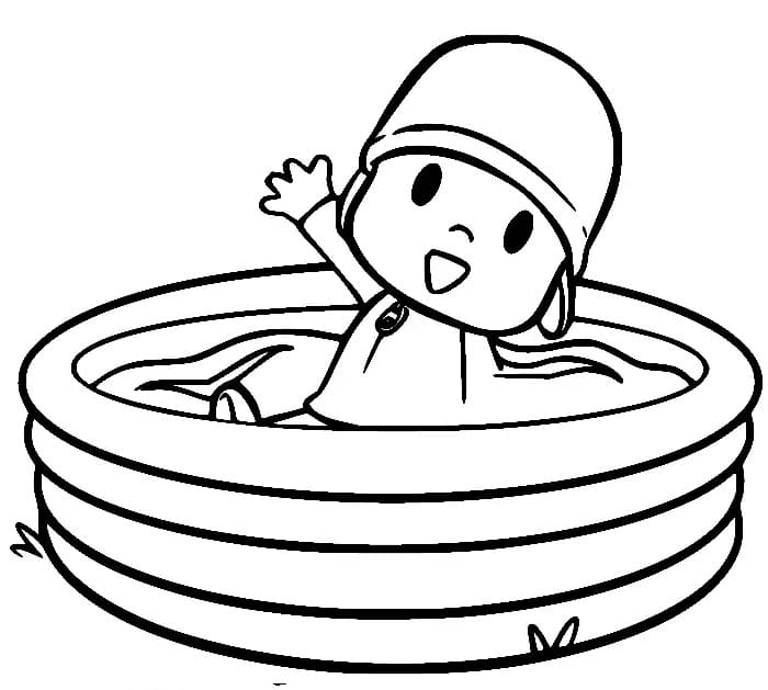 Pocoyo in the Pool