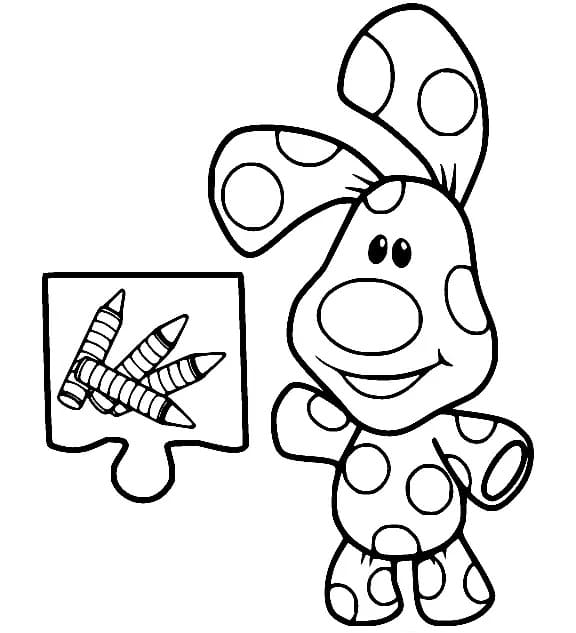 Polka Dots in Blue’s Clues coloring page