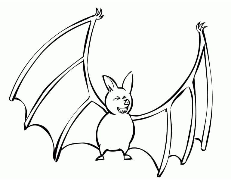 Printable Bat coloring page