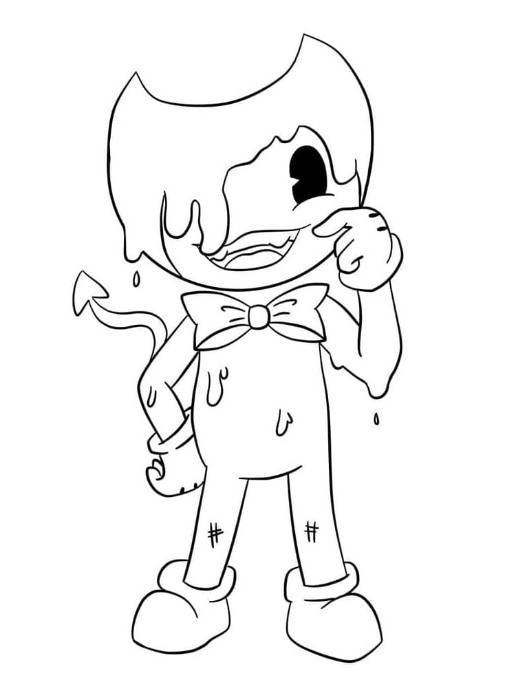 bendy and the ink machine coloring pages