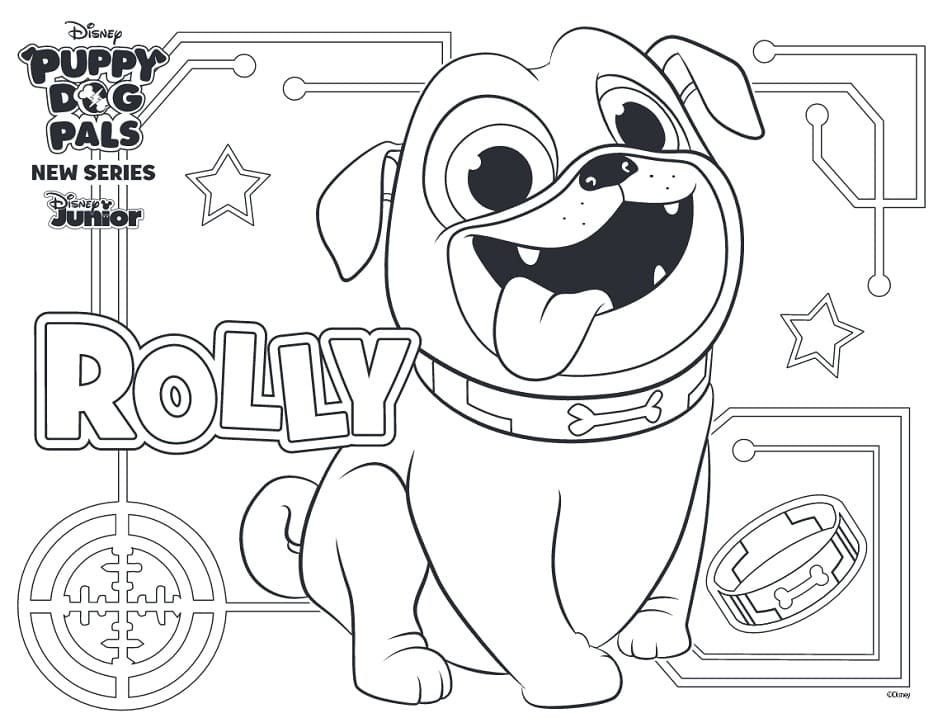 Rolly from Puppy Dog Pals