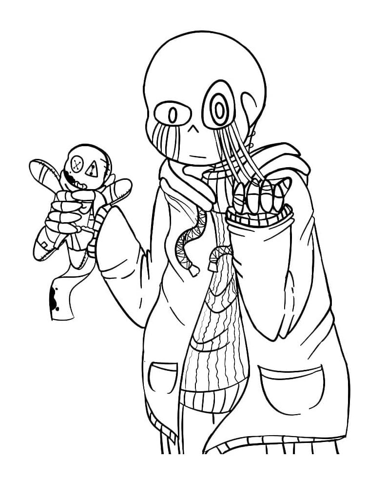 Sans 3 coloring page