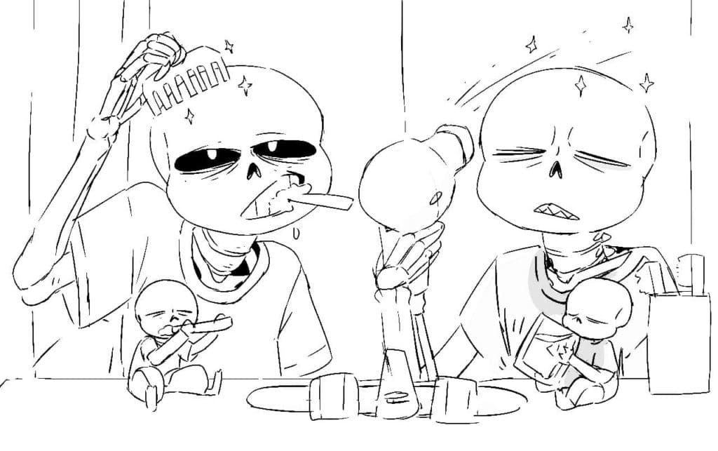 Sans 4 coloring page