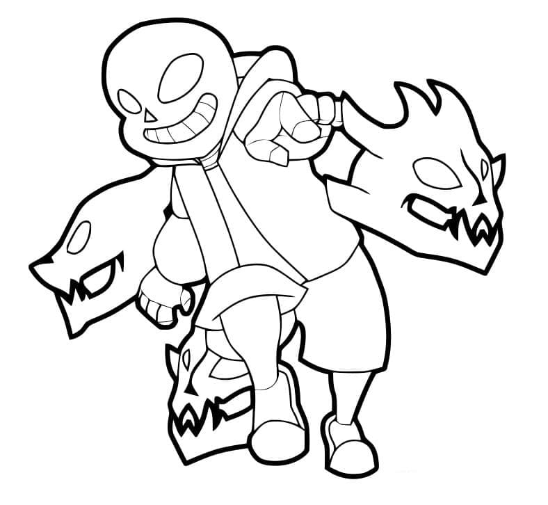 Sans For Kids coloring page