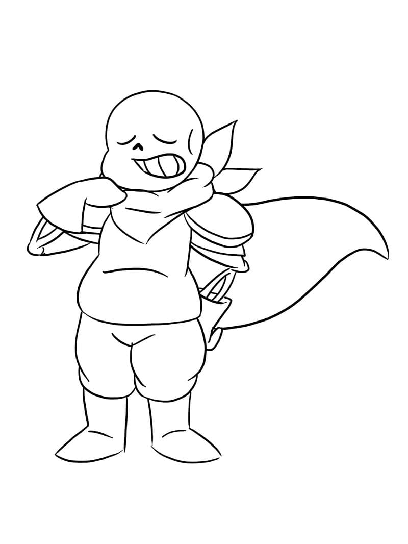 Sans is Cute coloring page