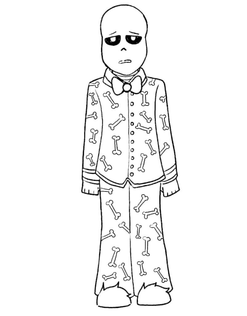 Sans Printable For Kids coloring page