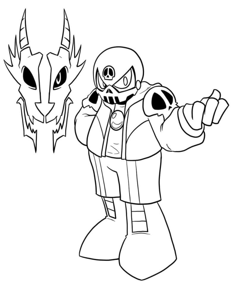 Sans Undertale For Free coloring page