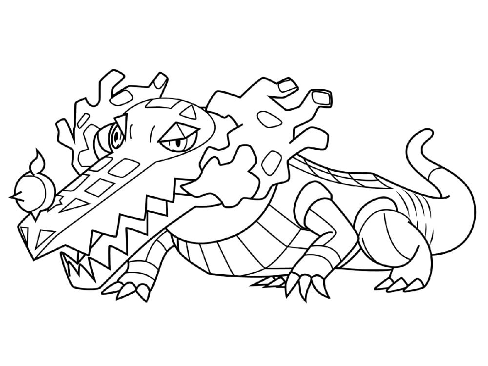 coloring pages of skrelp pokemon