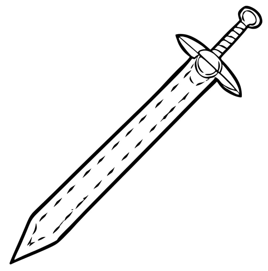 The Sword coloring page