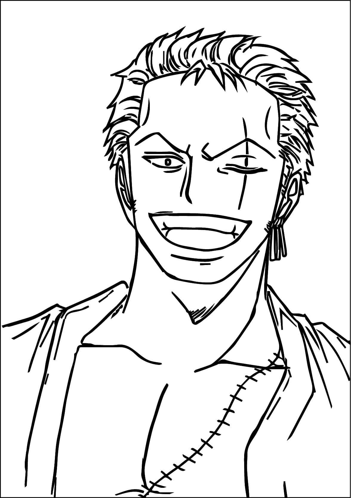 Very Cool Roronoa Zoro coloring page