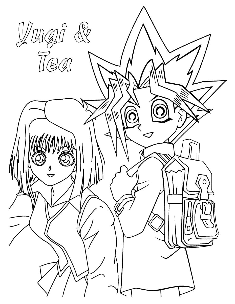 Yugi and Tea from Yu-Gi-Oh