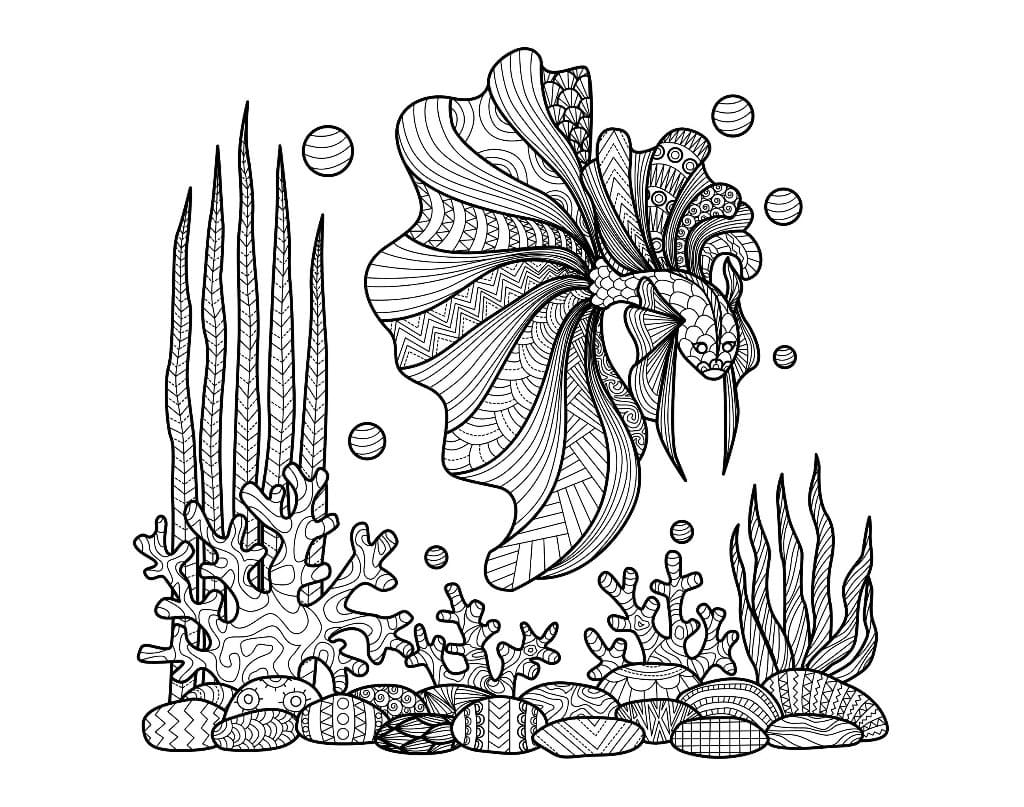 Beautiful Fish Zentangle coloring page - Download, Print or Color ...