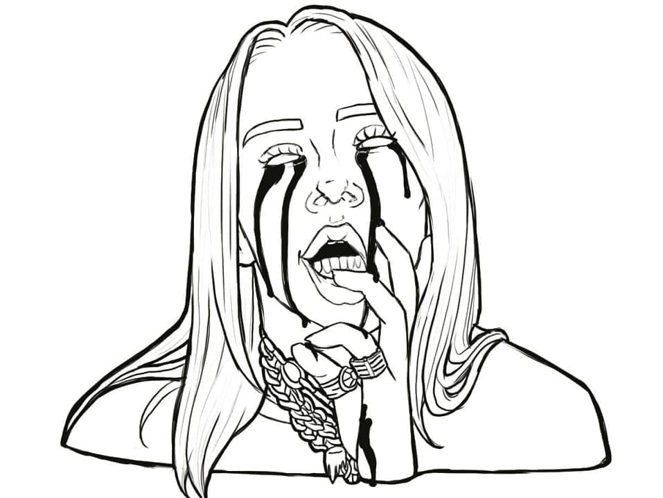 Billie Eilish Picture coloring page