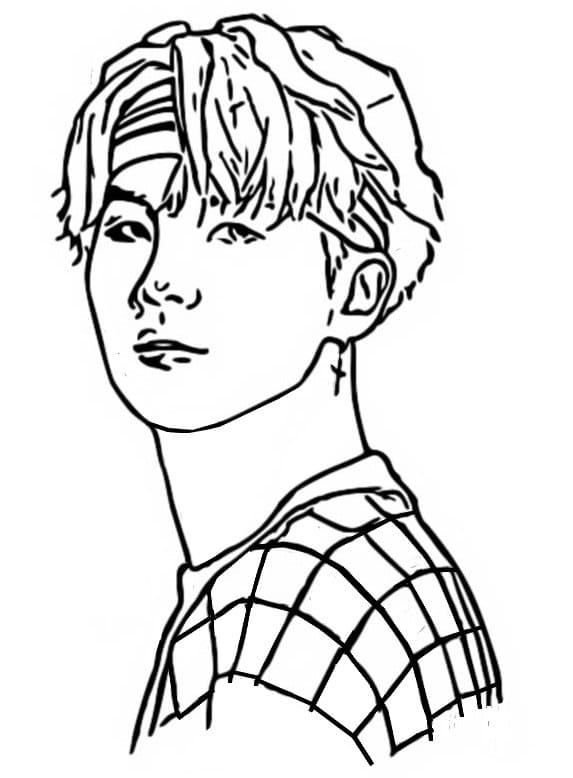 BTS-suga sketch / jimin freehand drawing