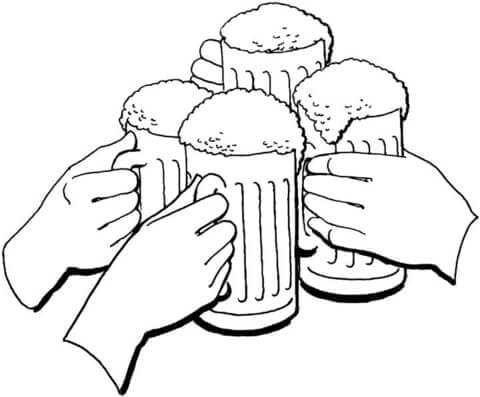 Cheers To Oktoberfest coloring page