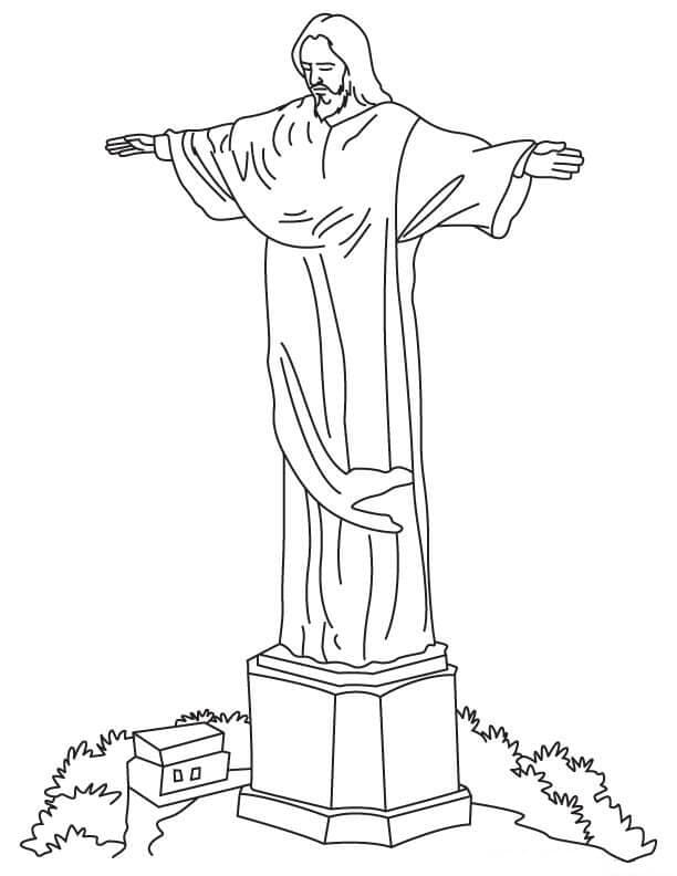 Christ The Redeemer coloring page