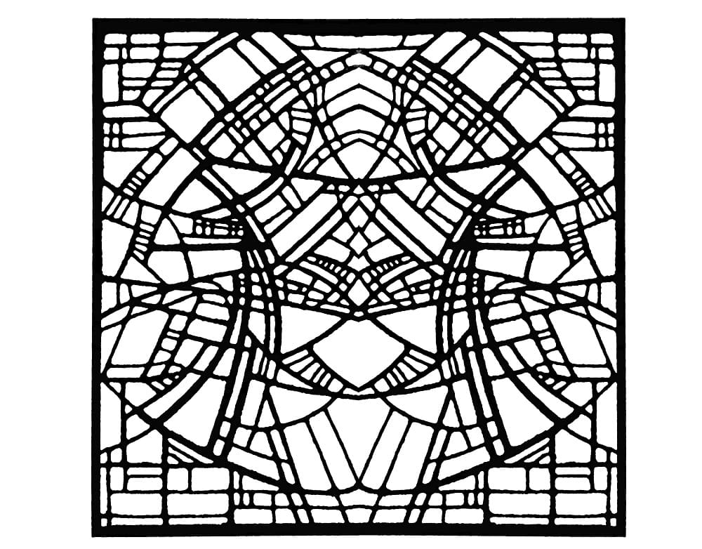 Church Stained Glass coloring page